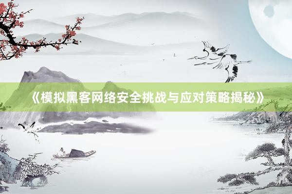 《模拟黑客网络安全挑战与应对策略揭秘》